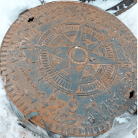 Люк чугунный тяжелый круглый Т (С250) 700 мм ВЧ40 ГОСТ 3634-2019