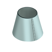 Обечайка оцинкованная коническая 2820x1920x20 мм 16ГС ГОСТ 14249-89