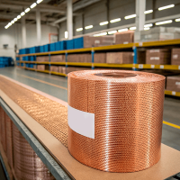 Сетка медная 0,4x0,4x0,2 мм М2М ГОСТ 6613-86