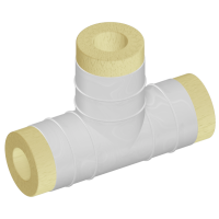 Скорлупа ППУ-ОЦ для тройника 219x219 мм ГОСТ 30732-2020