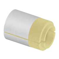 Скорлупа ППУ фольгированная 89x50 мм для труб ГОСТ 30732-2020