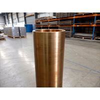 Труба бронзовая прессованная ГКР 80x10 мм БрАЖМц10-3-1,5 ГОСТ 1208-2014