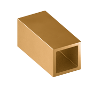 Труба латунная профильная квадратная ДКВНТ 10x10x4 мм Л90 ТУ 48-21-428-84