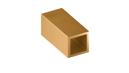трубу латунную профильную квадратную ДКВНТ 10x10x5 мм Л90 купить в Волгограде