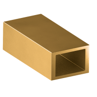 Труба латунная профильная прямоугольная ДПРНТ 130x65x2,5 мм Л90 ГОСТ 20900-2014