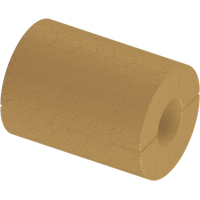 Цилиндр теплоизоляционный базальтовый вырезной без покрытия 108x60x500 мм Г1 Ц 100 ГОСТ 23208-2022